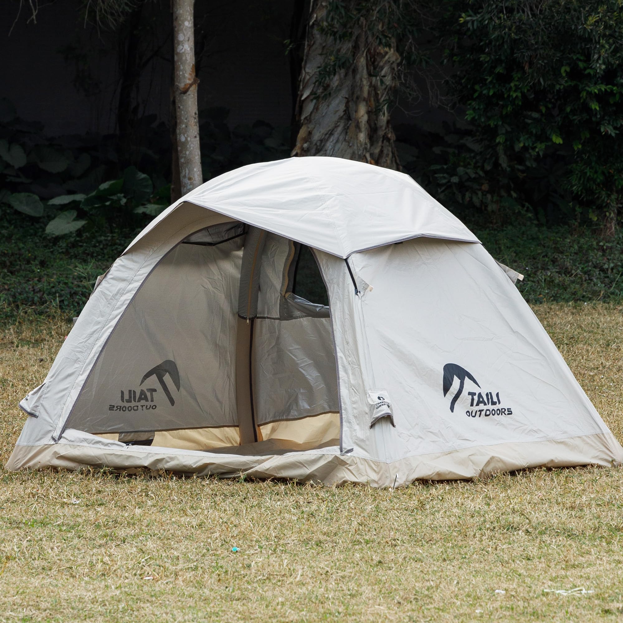 Amazon.co.jp: エアーテント 2人用 簡単設営 キャンプテント